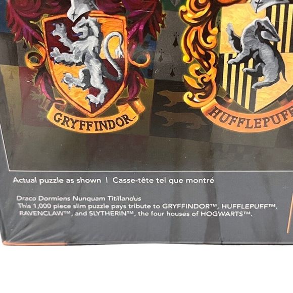 Harry Potter  House Crests 1000 Piece Aquarius  Jigsaw Puzzle New In Box - Picture 6 of 6